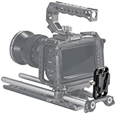 צלחת סוללה של כיס טילטינג V-Mount | תואם לרוב ה- DSLR, מצלמות נטולות מראה באמצעות כבלי חשמל אופציונליים P-TAP